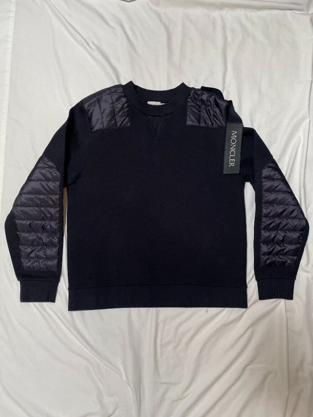Moncler Mens Crew Sweater Black Preowned